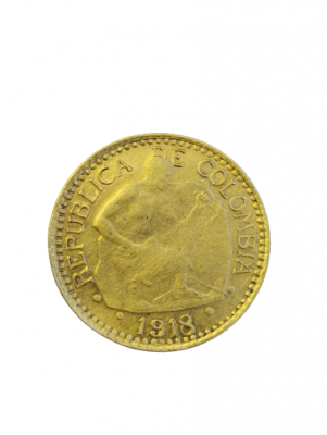 5 Peso Kolumbien Bergmann Gold