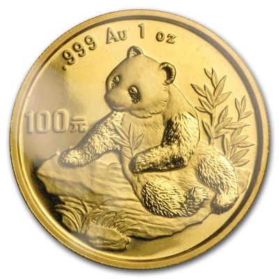 Goldmünze Panda 1 Unze Au 1998