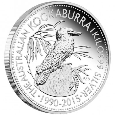 Silbermünze Kookaburra 1 kg diverse Jahrgänge  differenzbesteuert