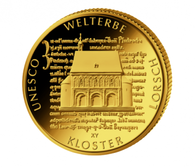 Goldmünze 100 Euro Kloster Lorsch 2014 1/2 Unze