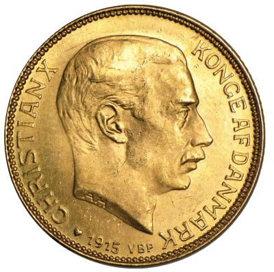 Goldmünze 20 Kronen Christian X.