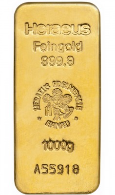 Goldbarren 1 kg Feingold LBMA-zertifiziert OVP im Blister