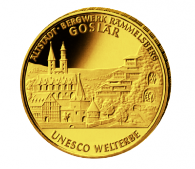 Goldmünze 100 Euro Goslar 2008 1/2 Unze 