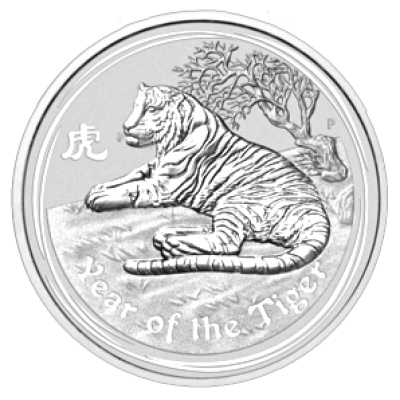 Silbermünze Jahr des Tigers 1 kg Lunar II 2010 differenzbesteuert