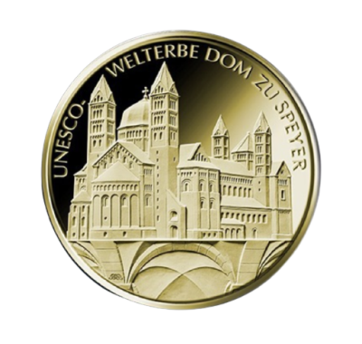 Goldmünze 100 Euro Aachener Dom 2012 1/2 oz 