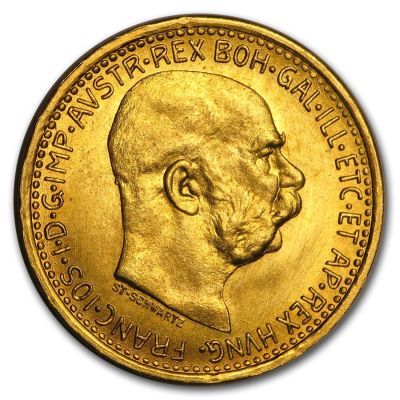 Goldmünze  10 Kronen Österreich